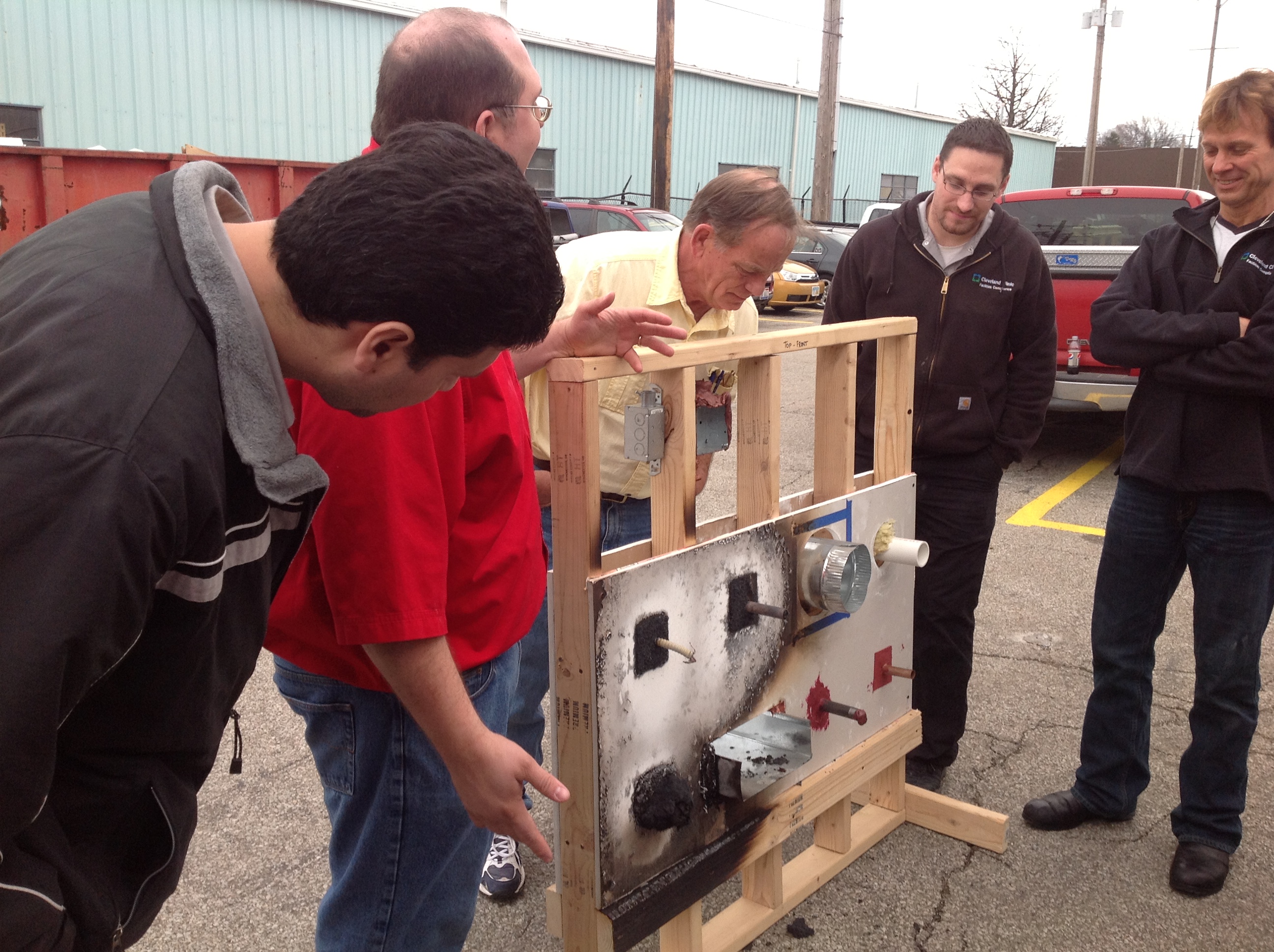 Firestop Training Observation of Mockup
